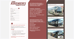 Desktop Screenshot of kremers-busreisen.de